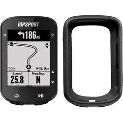 Fahrradcomputer mit GPS iGPSPORT BSC200 + Silikonhülle SCHWARZ No Size