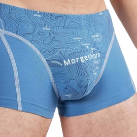 Ein schöner Fleck Erde Herren Boxershorts - Shorts, Print, Bio-Baumwolle Morgenhorn (Himmelblau) M