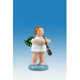 Rudolphs Schatzkiste Holzfigur Engel mit Oboe ohne Krone Höhe 6cm NEU Holzengel Instrument Seiffen Erzgebirge Figur Dekoration Holzfiguren Weihnachten Fensterschmuck Spielzeug Deko Weihnachtsfigur