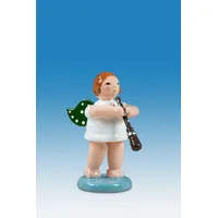 Rudolphs Schatzkiste Holzfigur Engel mit Oboe ohne Krone Höhe 6cm NEU Holzengel Instrument Seiffen Erzgebirge Figur Dekoration Holzfiguren Weihnachten Fensterschmuck Spielzeug Deko Weihnachtsfigur