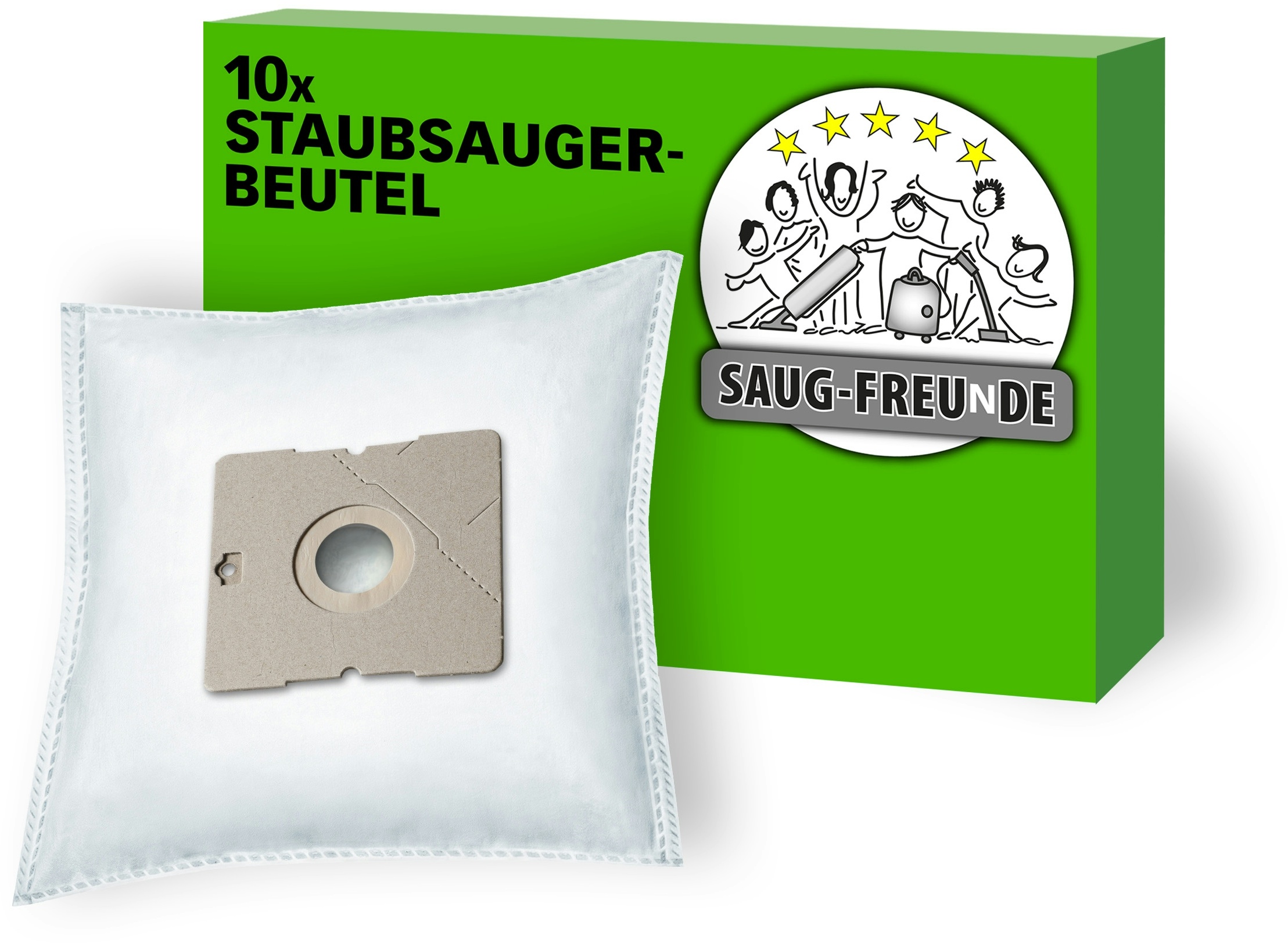 SAUG-FREUnDE | 10 Staubsaugerbeutel für FAKIR A 220 Prestige, A90, A92, A93, A94 (SF-DA6)