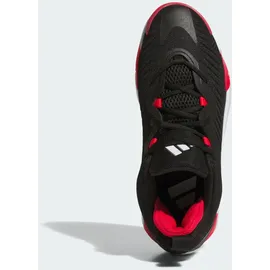 adidas Initiation Low-Top Basketballschuhe JS0464 - core black/cloud white/pure ruby 47 1/3