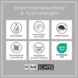 Homescapes Leichte Sommerdecke 200/200 cm, Super-Mikrofaser,