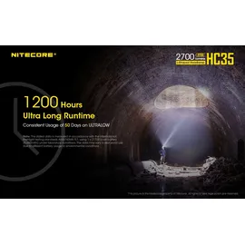 Nitecore HC35 LED Stirnlampe 2700 Lumen inklusive NL2740HP Akku Li-ion