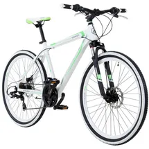 Galano 26 Zoll Toxic Mountainbike Hardtail MTB Jugendmountainbike Jugendfahrrad (Weiss/grün, 46 cm)