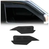 Omac Lüftungsgitter Be & Entlüftung kompatibel mit FIAT Doblo 2010-2021 Aluminium Schwarz 2tlg