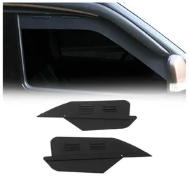 Omac Lüftungsgitter Be & Entlüftung kompatibel mit FIAT Doblo 2010-2021 Aluminium Schwarz 2tlg