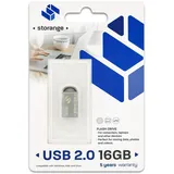 STORANGE USB-Stick 16GB 2.0 Mini Silber
