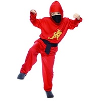 Rubie's IT30005-L Kinder Kostüm Ninja rot, L