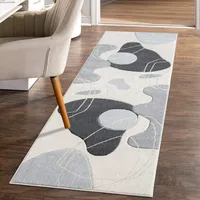 Carpet City "BONITO 7158", grau, B:80cm H:11mm L:300cm, Obermaterial: