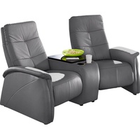 exxpo - sofa fashion 2-Sitzer »Tivoli«, mit Relaxfunktion, integrierter Tischablage und Stauraumfach grau