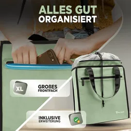 MIVELO Fahrradtasche Einkaufstasche schwarz