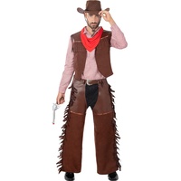 Funidelia | Cowboy Kostüm für Herren Cowboys, Indianer, Western - Kostüm für Erwachsene & Verkleidung für Partys, Karneval & Halloween - Größe - M - Braun