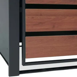 MCW Mülltonnenverkleidung J81 142 x 117 x 98 cm braun