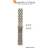 Hamilton - Jazzmaster Band-set Edelstahl H695.326.108 - silber