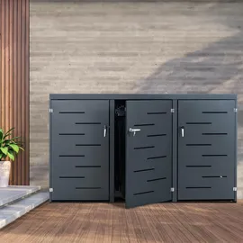 CLP Tanis für 2-3 Mülltonnen bis 240 l 198 x 80 x 116 cm anthrazit