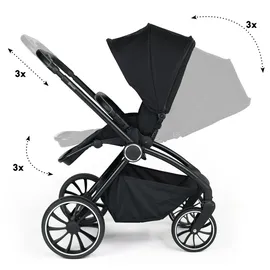 BabyGO 3in1 Kombikinderwagen Harmony black - Schwarz