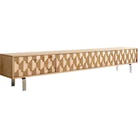 DeLife Lowboard Fevo 220 cm Eiche Natur 4 Türen