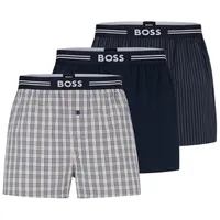 Boss Herren Web-Boxershorts, 3er Pack