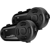 The Konjac Sponge Fodsports V6S Motorrad-Sprechanlage Zweier-Pack