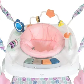 Moni Hopser Hop Fußstütze Musik höhenverstellbar 360 drehbarer Sitz Spielcenter rosa
