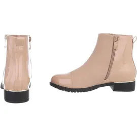 Ital-Design Stiefelette in Beige | Gr.: 36
