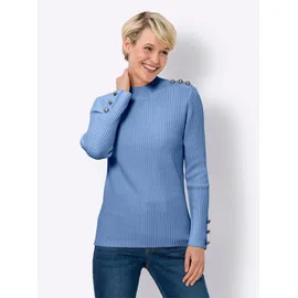 Classic Basics Stehkragen-Pullover Himmelblau 44
