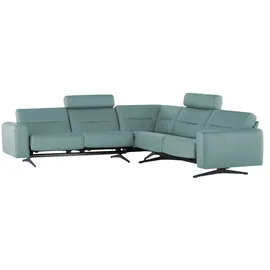 Stressless Eckcouch Leder 2-Sitzer türkis/petrol