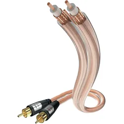 Inakustik 00304115 Audio-Kabel 1,5 m RCA Transparent