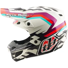 Troy Lee Designs SE5 Polycarbonate Weiß/Schwarz/Lila/Rot XL