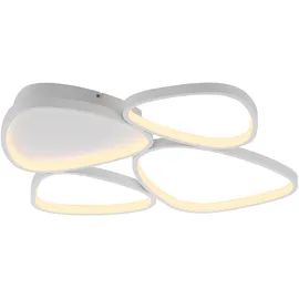Schöner Wohnen Pebbles 1x LED-Board 35,5W rund oval weiß