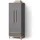livinity® Kinderkleiderschrank Mailo 70 x 186,8 cm Eiche grau