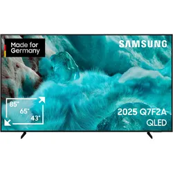 SAMSUNG QLED-Fernseher "GQ65Q7F2AU QLED-Fernseher", G (A-G), schwarz, 65, Fernseher, Quantum HDR, Knox Security, Art Store, 3D Sound, Gaming Hub, AI TV