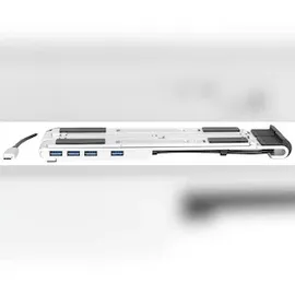 Digitus Var. Notebook-Ständer mit integr. USB-C Hub 5-Port