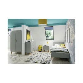 les tendances Kleiderschrank Kubi 55 x 184 x 0 cm Grau