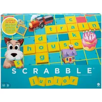 Mattel Games Scrabble Junior, Kids Crossword Board Game, English Version, Family