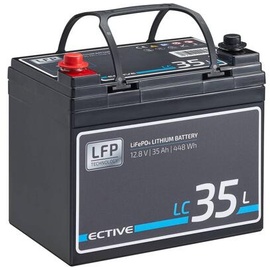 ECTIVE 12V LiFePO4 Lithium Versorgungsbatterie 35 Ah