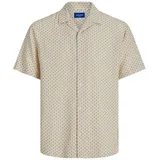 JACK & JONES Luke Kurzarmhemd Beige M