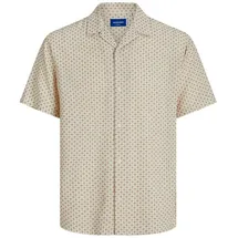 JACK & JONES Luke Kurzarmhemd Beige M