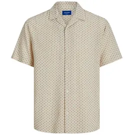 JACK & JONES Luke Kurzarmhemd Beige M