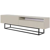 Selsey Veldio - TV-Lowboard mit offenem Fach, graubeige mit