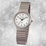 Regent Damen Herrenuhr silber grau Elegant Titanuhr Analoguhr URF275