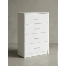 KADIMA DESIGN Hochglanz Sideboard 60 x 90 x 30 cm Weiß