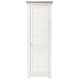 LIV'IN Garderobenschrank MARBELLA, 73 x 207 cm - Pinie Weiß Dekor - Nelson Eiche Dekor