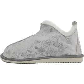 Hollert Lammfell Hausschuhe Angel Silber 42