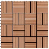 vidaXL 22 Stk. Terrassenfliesen 30 x 30 cm 2 qm WPC Braun
