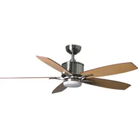 Fantasia Deckenventilator Prima Nickel 132 cm mit LED Beleuchtung,