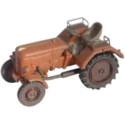 Borgward Traktor orange „gealtert“ Modell von NPE Modellbau 1:87