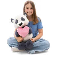 NICI Kuscheltier Love Panda mit Herz 50cm - weiß|schwarz