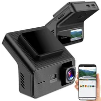 Lescars 4K-UHD-Dashcam mit GPS, 1,47′′ IPS-Display, G-Sensor, Parkwächter, App